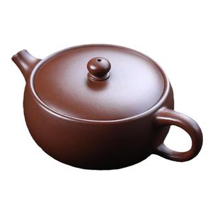 缘壶结社宜兴紫砂壶原矿紫泥扁韵壶名家全手工功夫茶具泡茶壶汉瓦