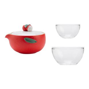 故宫福果大吉大利便携泡茶宝旅行茶具一壶两杯故宫官方旗舰店