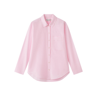 【自营】Marc O'Polo2026春新款纯棉简约刺绣LOGO亮色长袖衬衫女