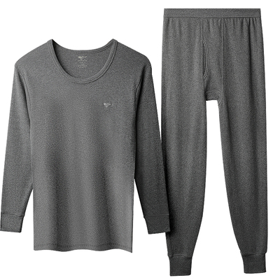 七匹狼全身10A抗菌全棉秋衣男款