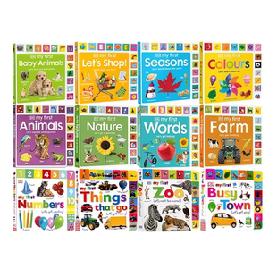 DK my first Words系列 英文原版启蒙单词书 DK纸板认知标签书花边书 异形花边创意书 幼儿认知百科全书 交通工具My First Animals