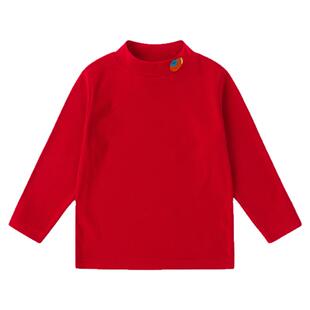 嘟嘟家儿童打底衫男童女童冬季拜年宝宝红色新年童装婴儿T恤衣服