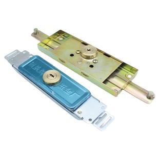 通用卷帘门锁 卷门锁 卷闸门锁 十字防盗门锁 铜锁芯 中间 底开锁