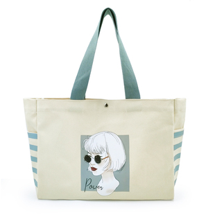 手绘帆布袋定制logo大容量手提礼品购物袋定做会议资料购物袋定制