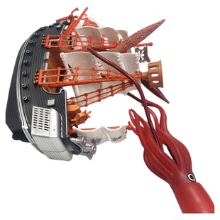 仿真海洋生物乌贼鱿鱼加勒比海盗杰克船长大王乌贼软胶玩具海盗船