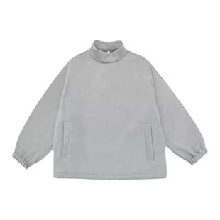 期望Studio秋冬日系摇粒绒卫衣男女半高领加绒可外穿家居服套装