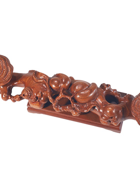 仟盛檀红木新中式客厅手工摆件