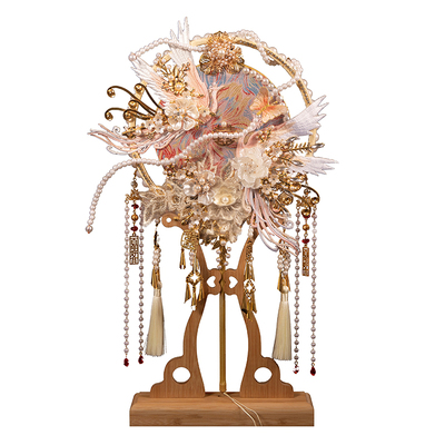 团扇新娘结婚diy材料包手工