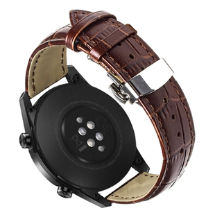 适用华为gt4表带GT5表带GT3男Watch4Pro荣耀Magic智能运动Watch3男款2E真皮3Pro牛皮pronew新款46/42mm高级感