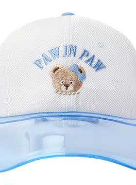 PawinPaw卡通小熊童装26年春夏季新款男女童小熊图案帽子棒球帽