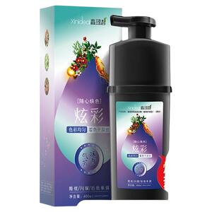 彩色染发膏植物无刺激盖白发栗棕显白流行色泡泡染发剂自己在家染