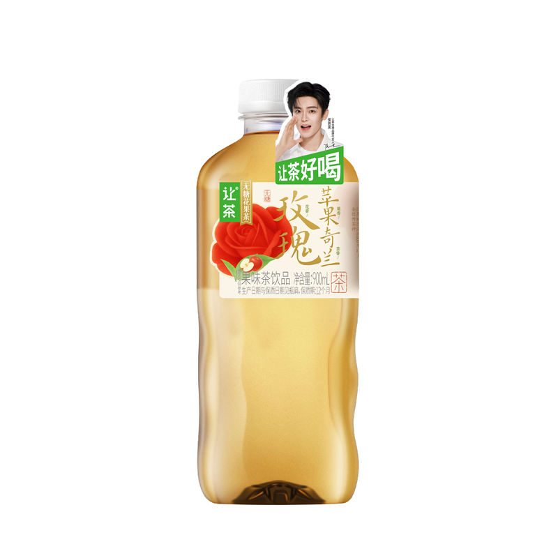 让茶无糖花果茶饮料900ml*2瓶