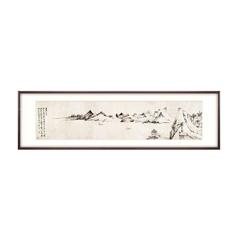 明董其昌书画合璧图水墨装饰画