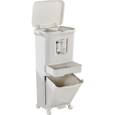 互动空间分类按压式垃圾桶