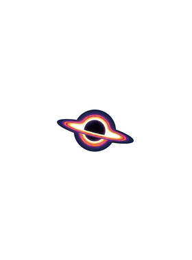 彩色黑洞反光车贴视界宇宙天体