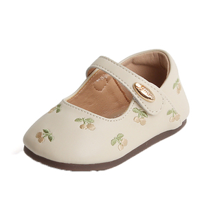 春秋季女宝宝小皮鞋1一2岁小童公主单鞋婴儿透气防滑软底学步鞋子