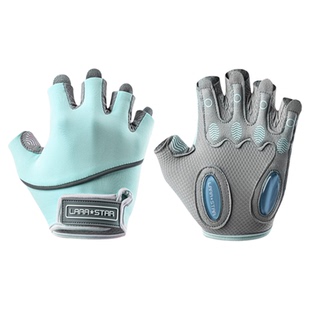 LARASTAR劳拉之星健身房器械训练手掌加厚透气半指护手套起茧大码