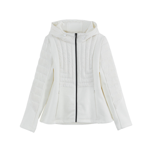 【商场同款】X--MOOM秋季新款新拼接修身显瘦轻薄羽绒服外套女