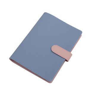 whatever A5 B5暗磁扣插笔20孔/26孔少女活页本撞色简约文艺ins风不硌手活页本可拆卸考研替芯厚活页纸网格本