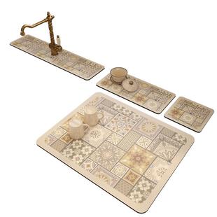 厨房洗手台吸水垫硅藻泥水龙头水池防溅洗漱台台面垫美式沥水垫子