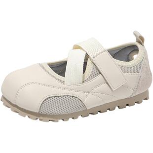 红蜻蜓女童鞋子儿童运动板鞋2026新款小单鞋春季春款网面透气银色