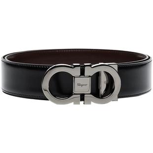 【自营】FERRAGAMO/菲拉格慕男士商务牛皮革双面腰带皮带男款真皮
