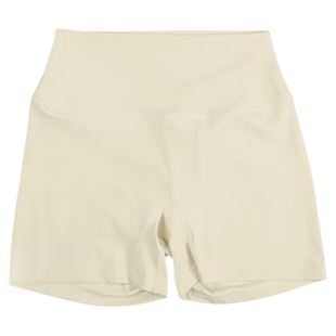 新款纯色双面磨毛高腰紧身提臀瑜伽短裤女健身运动三分裤速干收腹