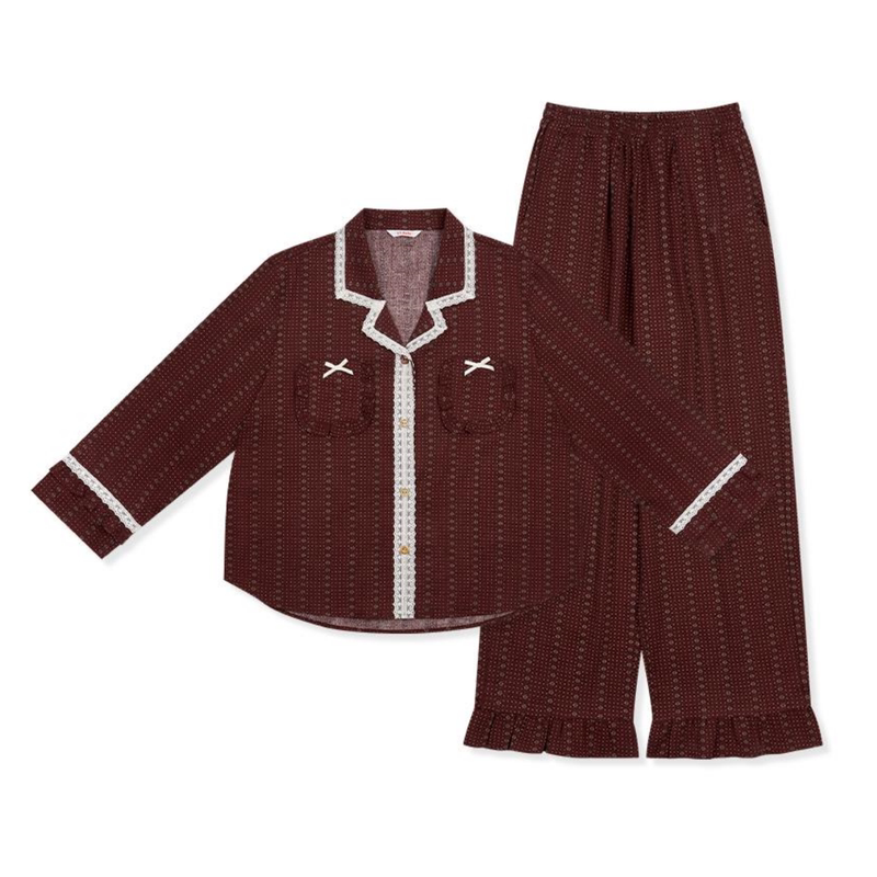 ULLALA韩国磨毛纯棉女家居服休闲