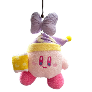 卡通可爱星之卡比睡帽汽车挂件装饰创意汽车内饰倒车镜后视镜吊坠