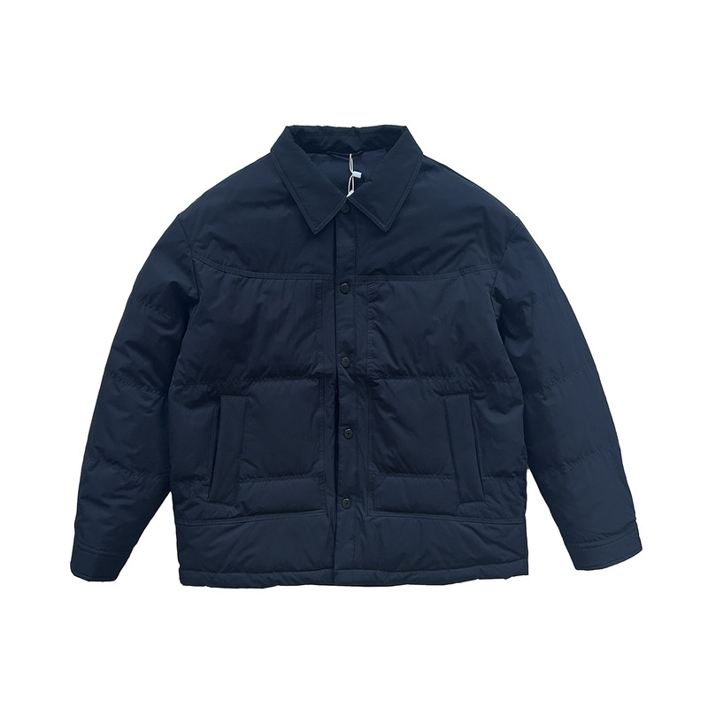 冬季简约风翻领百搭90绒羽绒服