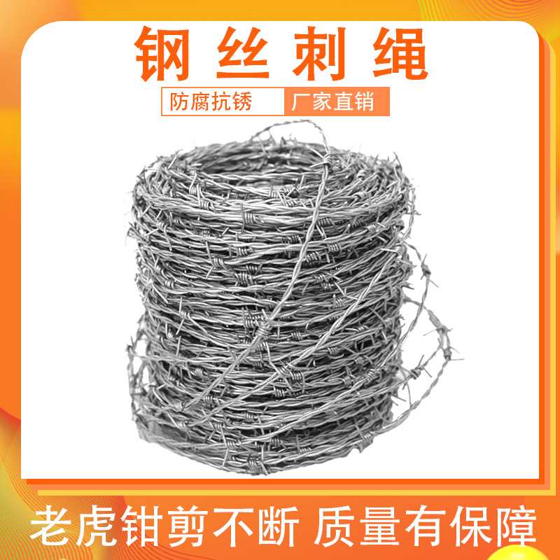 钢丝刺绳防小偷防爬刺网防盗刺网围栏隔离铁蒺藜围墙野兽防不锈钢