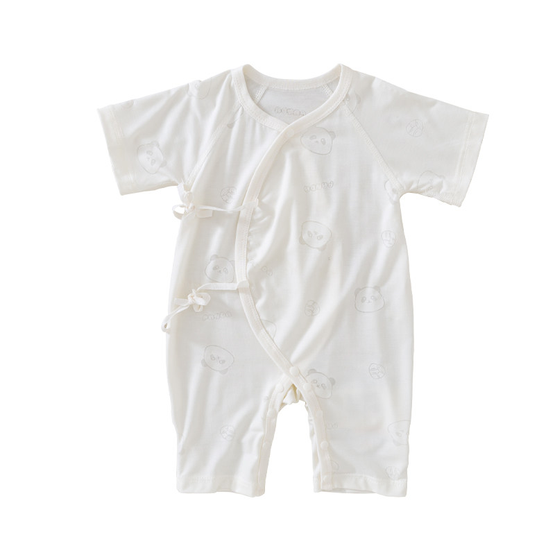 特价新生婴儿衣服清凉透气连体衣夏季超薄款宝宝护肚哈衣空调服