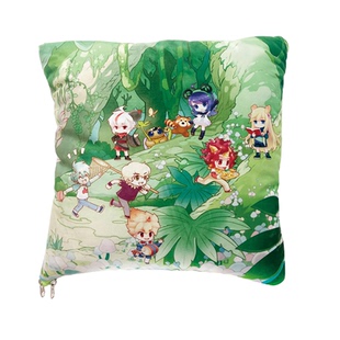 大中华寻宝记周边神兽拟人抱枕被被子二合一午睡毯子枕头折叠靠枕