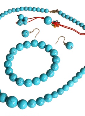 民族风蓝松石组合手链复古首饰品