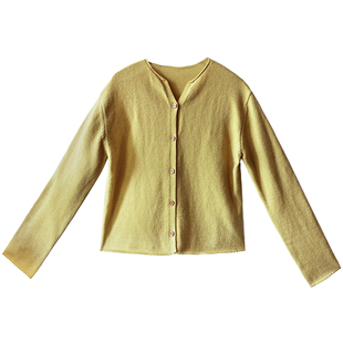 【7折出清】早秋羊毛针织衫女2025新款毛衣外套开衫叠穿百搭上衣