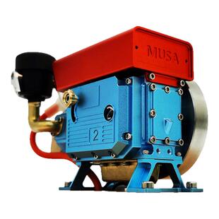 发动机模型可发动迷你引擎手扶拖拉机头燃油合金卧式柴油机玩具男