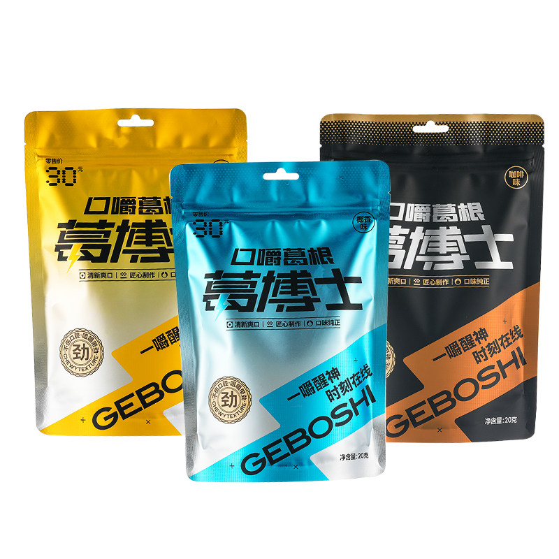 葛博士口嚼葛根条多口味袋装零食