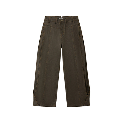 物理少年水洗洗褪休闲长裤