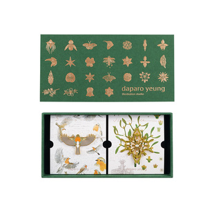 daparo yeung达普罗知更鸟槲寄生高档女男胸针可爱情侣情人节礼物