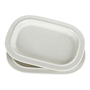 穆尼 ins同款甜品盘韩式蛋糕水果盘日料小吃碟白色长方碟子陶瓷