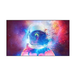 QSY千色语菲涅尔光学中长焦抗光幕布硬屏100寸客厅家用高清4K投影幕布超窄边壁挂画框幕投影仪屏幕