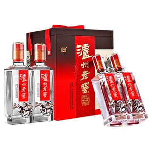 【旗舰店】泸州老窖头曲臻传丙午马年礼盒浓香型白酒52度500mL4瓶