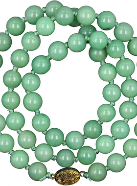 外贸出口河南密玉花丝镶嵌项链