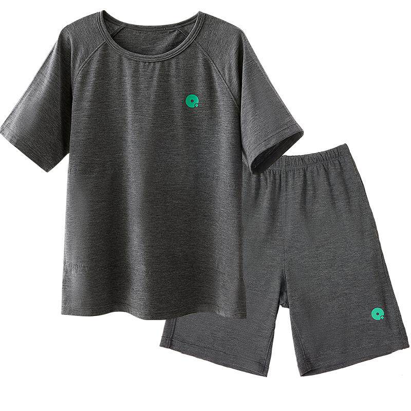 Q21儿童家居服套装男女童宝宝排汗亲肤抑菌短袖短裤睡衣裤亲子装