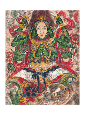 大咖说 壁画拼图永安寺不动尊明王300片 有声文创可选实木框挂画