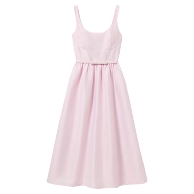 self-portrait缎面A字裙