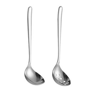 304不锈钢漏勺汤勺家用厨房火锅勺子套装小号盛汤婴儿辅食捞勺