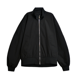 美式复古黑色飞行夹克女2026春季新款薄款立领外套中性风酷感穿搭