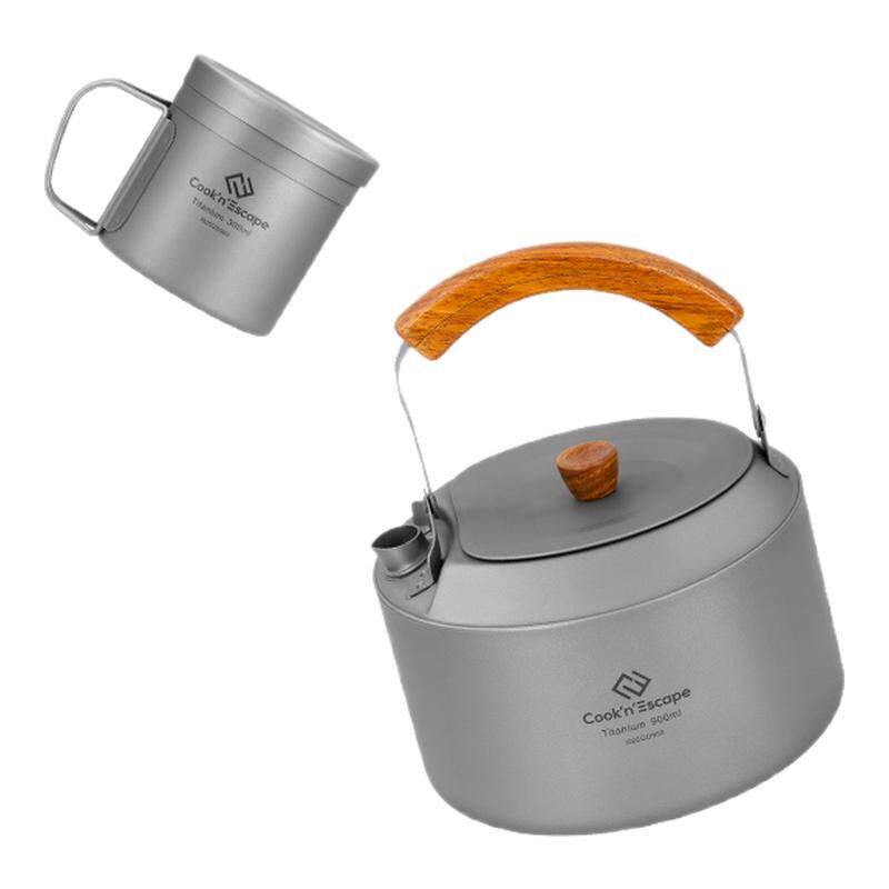 ATEPA&Cook户外纯钛茶具套装