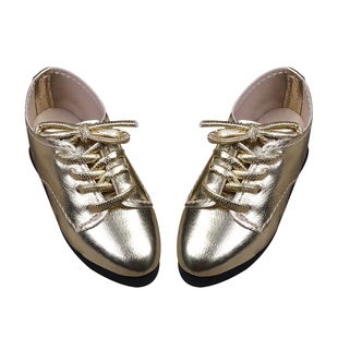 原创bjd娃鞋四分 sd玩偶手工树脂金色小皮鞋龙魂63 FID娃GUY